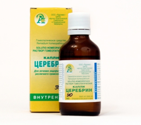 Капли (раствор) ЦЕРЕБРИН (CEREBRIN) 50мл.(Адонис)